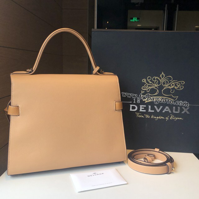 Delvaux春夏專櫃限量版tempete系列白蘭地拼色焦糖手提包 德爾沃專櫃經典款顏色肩背女包 bxs1016